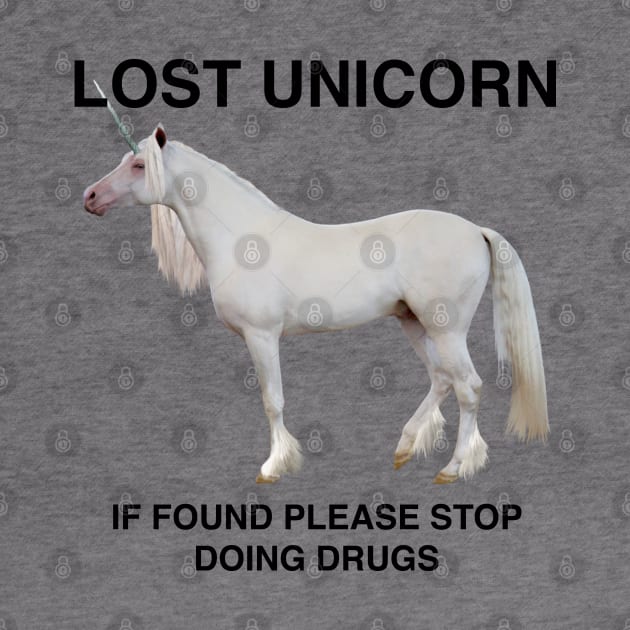 Lost Unicorn - if found please stop doing drugs by BodinStreet